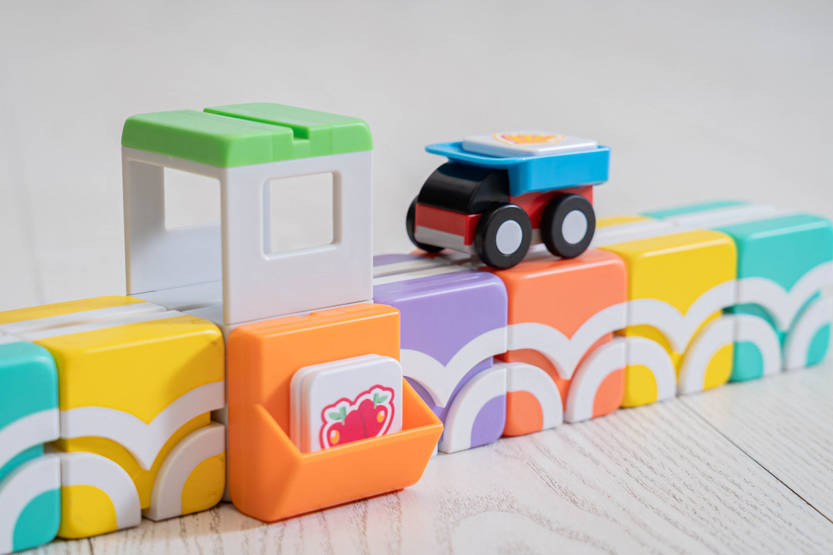 Qbi Magnetic Cubes – Supermarket Adventures: Grocery Mission (STEM Educational Toy)