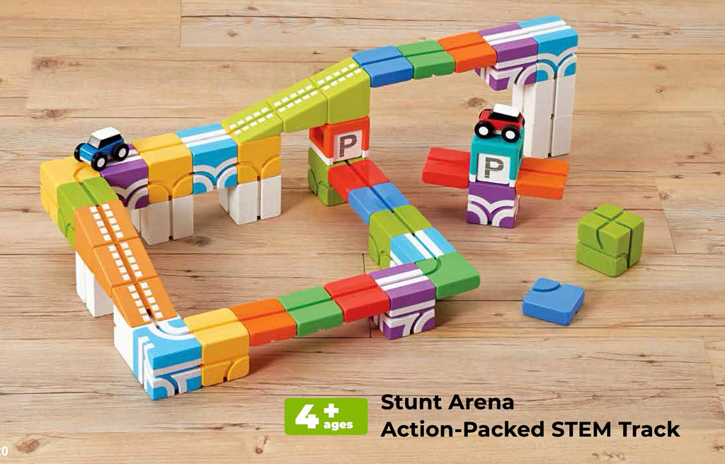 Qbi Magnetic Cubes – Stunt Arena: Action-Packed STEM Track