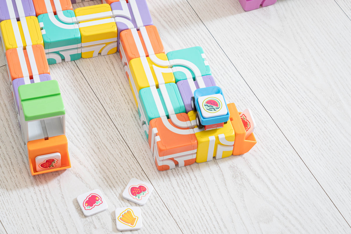 Qbi Magnetic Cubes – Supermarket Adventures: Grocery Mission (STEM Educational Toy)
